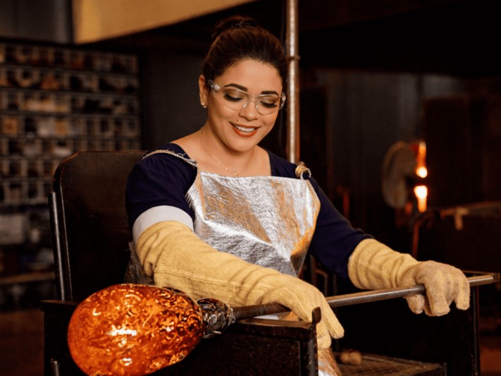 Experiência Vaso de Cristal Murano